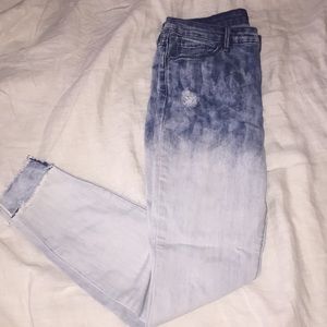 KIIND OF acid wash skinny jeans